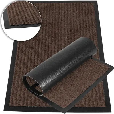Zdjęcie produktu dla Deco4Home Wycieraczka Entree 40x60cm | Pod Drzwi Wejściowe | Brązowa