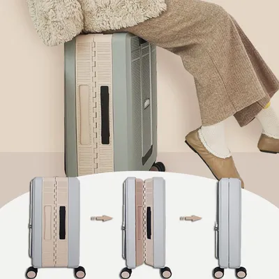 Produktbild von STUNQ® Handgepäckkoffer 24 Zoll mit Zahlenschloss, 4 Universalrollen, Leichtgewicht Trolley