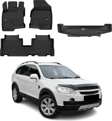 Produktbild von OMAC Fußmatten & Kofferraumwanne für Chevrolet Captiva 2006-2018 3.Reihe Gummi
