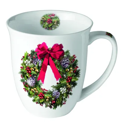 Produktbild von Weihnachten - Becher - Mug 0.4 L - Fine Bone China - Format: Ø 10 cm