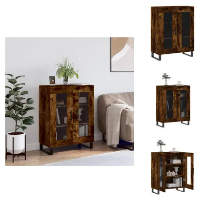 Produktbild von vidaXL Sideboard Räuchereiche 69,5x34x90 cm Holzwerkstoff -  Sideboards
