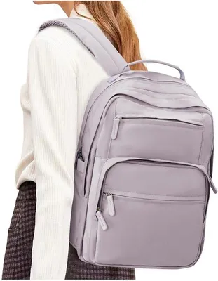 Produktbild von Ibenzoa® Robuster, funktionaler Rucksack für Schule & Reisen – 40×29×18 cm, wasserabweisendes Nylon, gepolstertes Laptopfach für 14-Zoll, verstellbare atmungsaktive Schulterriemen