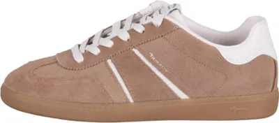 Produktbild von Tamaris Damen Sneaker Lowcut im Retro Look mit Leder und Wechselsohle 1-23624-43, Größe:40 EU, Farbe:Beige