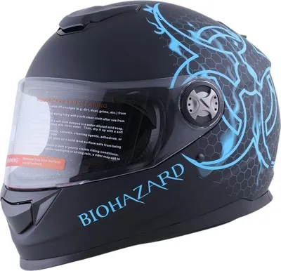 Produktbild von Integralhelm Helm Kinderhelm Motorradhelm Crosshelm BIOHAZARD teal Größe XL