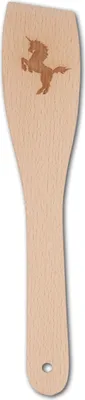Produktbild von Pfannenwender, mit Motiv Einhorn, aus Holz 30 cm