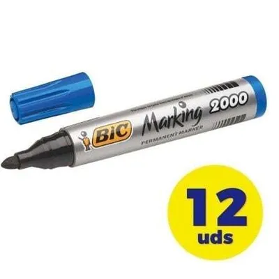 Produktbild von BIC 8209143 permanent marker Tip type Blue 12 pcs