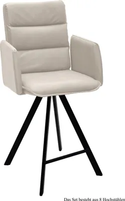 Produktbild von Thekenstuhl (8er-Set) Delicia 52x109x60 Schwarz/Natur