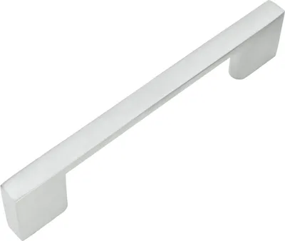 Produktbild von Silberner Möbelgriff 96 mm aus hochwertigem Aluminium – eleganter und funktionaler Designgriff für Küchenmöbel und Schubladen mit mattem Finish.