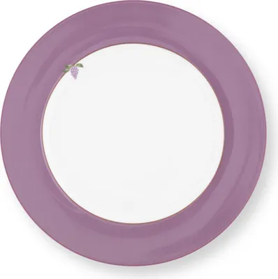 Produktbild von PIP STUDIO Lily&Lotus Frühstücksteller weiss/lila 23cm