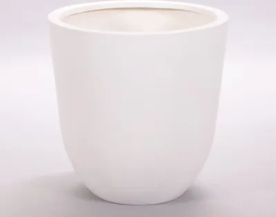 Produktbild von Elegant Einrichten | Pflanzkübel | Fiberglas | rund konisch | D50xH50cm | perlmutt weiß.