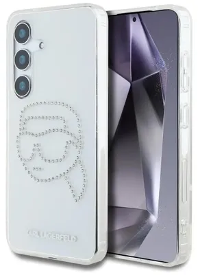 Obrázek produktu pro Pouzdro Karl Lagerfeld Rhinestones Karl Head Logo Samsung Galaxy S25 průhledné