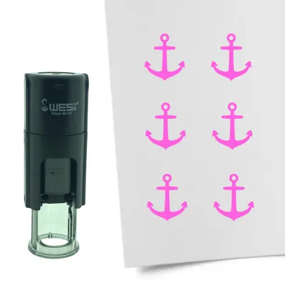 Produktbild von CombiCraft Selbstfärbender Stempel 'Anker' in der Farbe Pink, Ø10mm