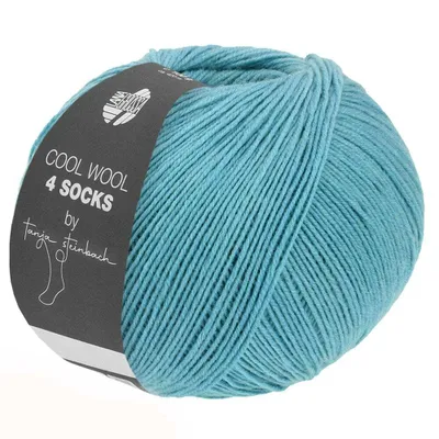 Produktbild von Lana Grossa - Cool Wool 4 Socks Uni 7703 türkis