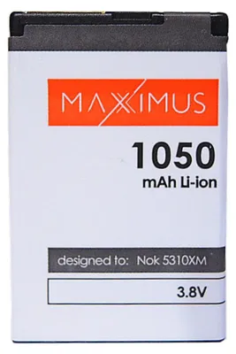 Zdjęcie produktu dla Bateria Maxximus Do Nokia 5310Xm, X3, 7230 1050Mah