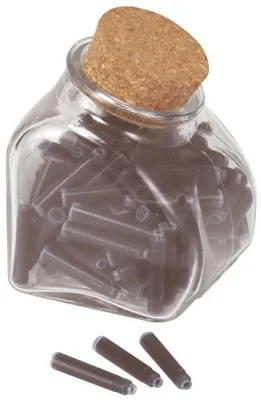 Produktbild von Q-Connect® KF03645 Tintenpatrone - königsblau, 100 Stück im Glas