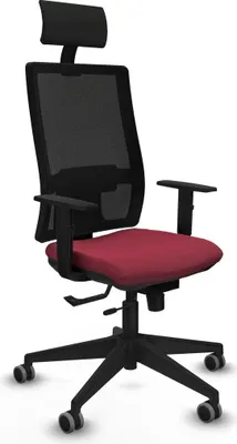 Produktbild von Bürostuhl mit Kopfstütze Piqueras y Crespo 1D066G1 Granatrot