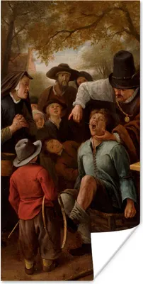 Produktbild von MuchoWow® Poster Der Zahnzieher - Jan Steen 80x160 cm - Kinderzimmer