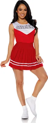 Produktbild von Cheerleader Damen Kostüm rot für Fasching & Motto Party Größe: L