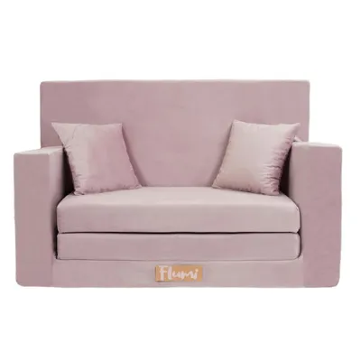 Produktbild von Flumi Kindersofa ausklappbar, Kindercouch mit Schlaffunktion, waschbarer Bezug