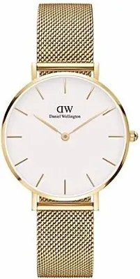 Produktbild von Daniel Wellington Damenuhr Daniel Wellington Petite Evergold 28 Damen DW-DW00100350