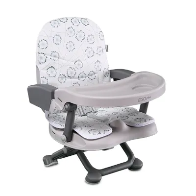 Produktbild von Lorelli Kinderstuhl EGO PLUS, Kinder Stuhl-, Sitzerhhung, Boostersitz, Tisch, verstellbar, von 6 bis 36 Monaten, Dreipunkt-Sicherheitsgurt, Farbe: WH