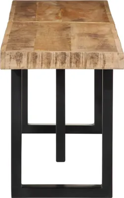 Immagine prodotto di vidaXL Panca 160 cm Legno di mango grezzo e acciaio