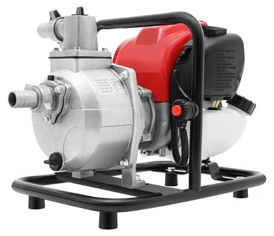 Immagine prodotto di Pompa per acqua a benzina - Motore a 4 tempi da 38cc - Pompa centrifuga portatile - Monocilindrica, raffreddata ad aria - Ideale per l'irrigazione del giardino e il drenaggio