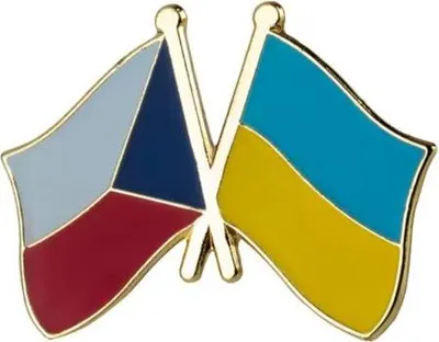 Produktbild von Freundschaftsabzeichen mit der Flagge der Tschechischen Republik und der Ukraine