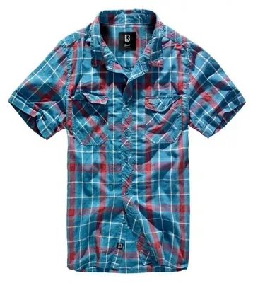 Produktbild von Brandit Roadstar Kurzarmhemd Blau 4XL Mann Blau 4XL