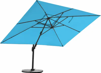 Produktbild von Sonnenschirm 3m x 4m, Aluminium; UV-Schutz; inkl. Regencover