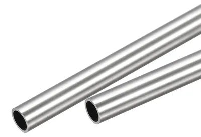 2 Edelstahlrohre Ø 10 mm x 1 mm, 400 mm Länge