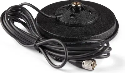 Produktbild von Sirio MAG 145 3/8 Magnetfuß 160 mm mit 3,6 m RG58 Koaxkabel & PL-Stecker, mobile Magnetbasis für CB- und Amateurfunk-Antennen