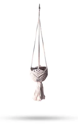 Imagen del producto de Macetero Macramé Decorativo - Beige