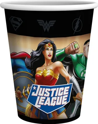 Produktbild von Becher Justice League 250 ml 10er Partybecher Tischdeko für Geburtstagsfeier