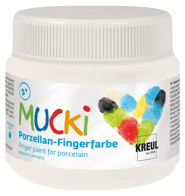Image de Peinture pour les doigts "MUCKI", blanche, 150 ml, de la marque KREUL