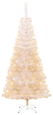 Obrázok produktu pre vidaXL Umelý vianočný stromček Iridescent Lace White 180 cm PVC