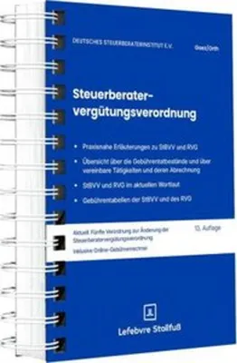 Immagine prodotto di Steuerberatervergütungsverordnung