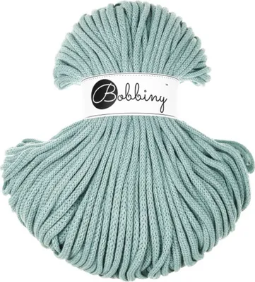 Produktbild von BOBBINY 5mm Premium Flechtkordel 100 m Garn Häkeln Makramee, Farbe:Duck Egg Blue
