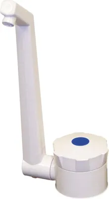 Produktbild von Abklappbarer 12V Wasserhahn Weiß ABS 170mm Höhe 140mm Ausladung 10/12mm Anschluss