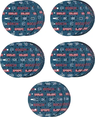Productafbeelding van EXPERT O780 Folie-schuurpapier set, 150 mm, K60/K80/K120/K180/K240, 55-delig.