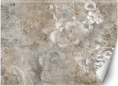 Produktbild von Vlies fototapete Betonrose Blume Boho 100x70 cm Feeby Beige inkl. Kleber einfache Montage