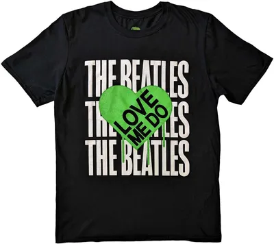 Produktbild von The Beatles - "Love Me Do" T-Shirt für Herren/Damen Uni RO9279 (M) (Schwarz)
