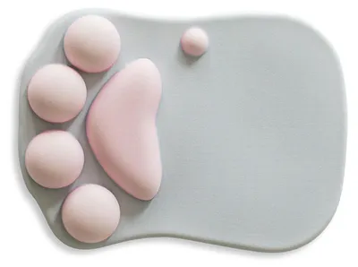 Imagen del producto de Reposamuñecas para ratón, alfombrilla con diseño de garra de estilo caricaturesco, soporte ergonómico, suave y cómodo, ideal para uso doméstico y juegos