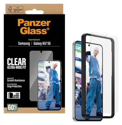 Image de Protecteur d'écran PanzerGlass® pour Samsung Galaxy A57 5G | Ultra-Wide Fit avec EasyAligner
