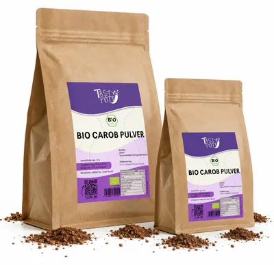 Produktbild von Tasty Pott Carob Pulver - im Beutel - 1000g
