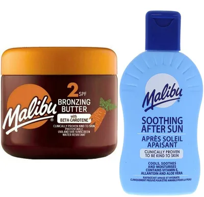 Zdjęcie produktu dla Malibu Masło Przyspieszające SPF2 + Balsam Po Opalaniu 200ml