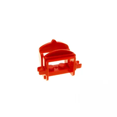 Produktbild von 1x Lego Tier Pferd Sattel 2 Clips rot 2 Clips Western Pferdesattel 18306 4491b