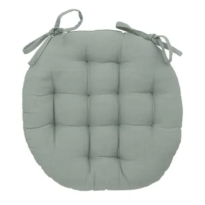 Zdjęcie produktu dla PODUSZKA NA KRZESŁO Anjali 38 cm okrągła zielona Z BAWEŁNY