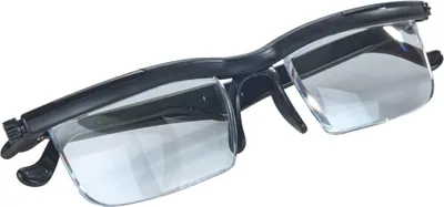Produktbild von Maximex Seeplus Zoom Lesebrille, schwarz, einstellbar von +0,5 bis +4 Dioptrien