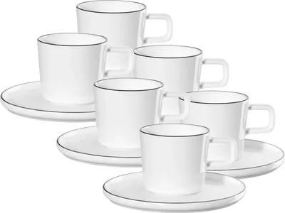 Produktbild von ASA Selection à table oco ligne noire Espressotasse m U. 0,08l Set6